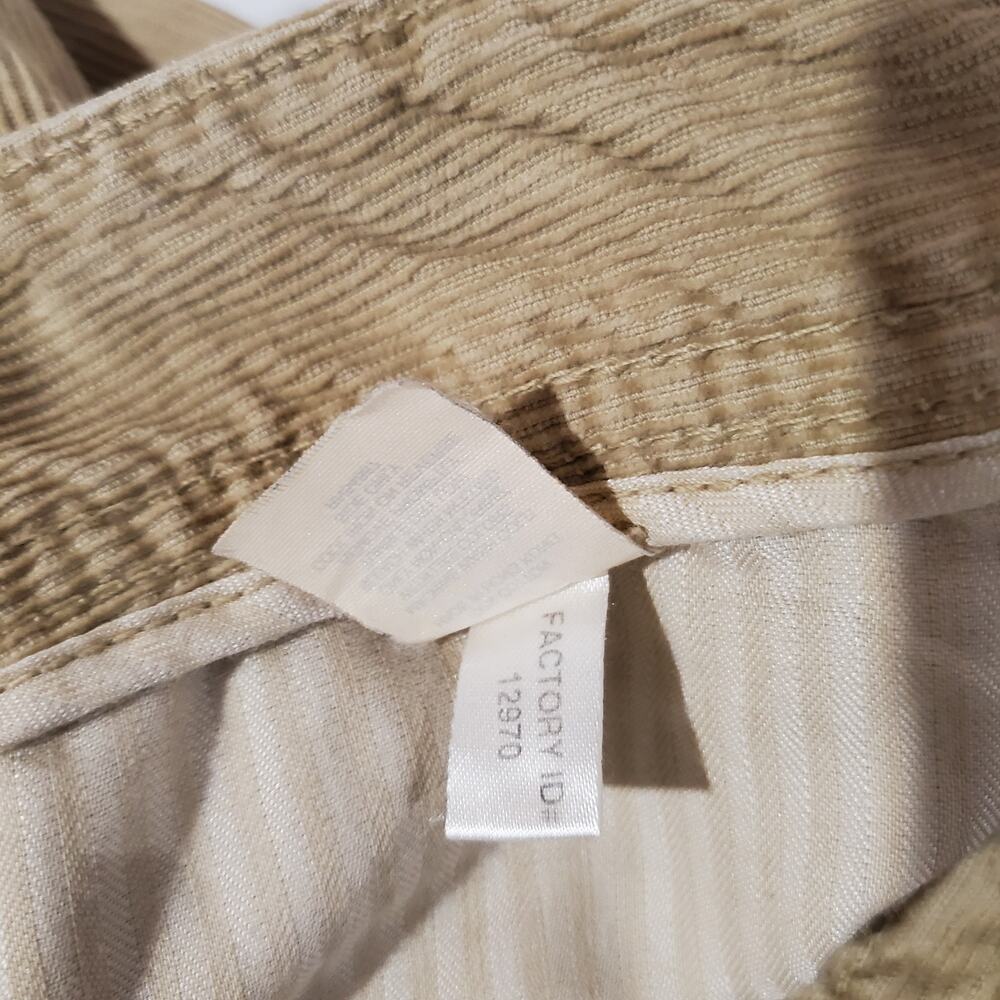 Express VTG Y2K Corduroy Bootcut Pants Womens Size 4 Mid Rise Tan Beige Cotton - Picture 8 of 9
